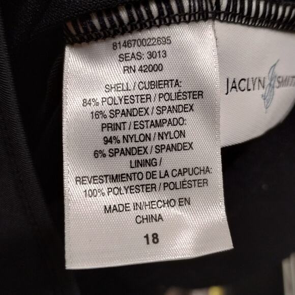 Jaclyn Smith Women's Size 18 Orange Pink Floral One-Piece Strapless Bathing Suit - Picture 6 of 7